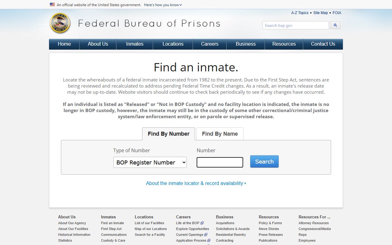 Doniphan County Clerk of District Court records compared with federal inmate locator