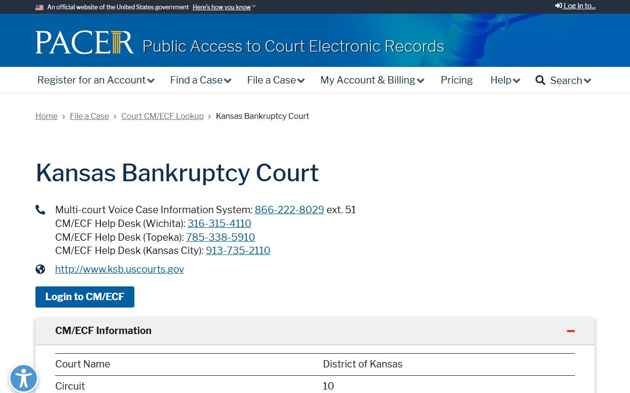 Doniphan County Clerk of District Court records and Kansas Bankruptcy Court lookup distinction