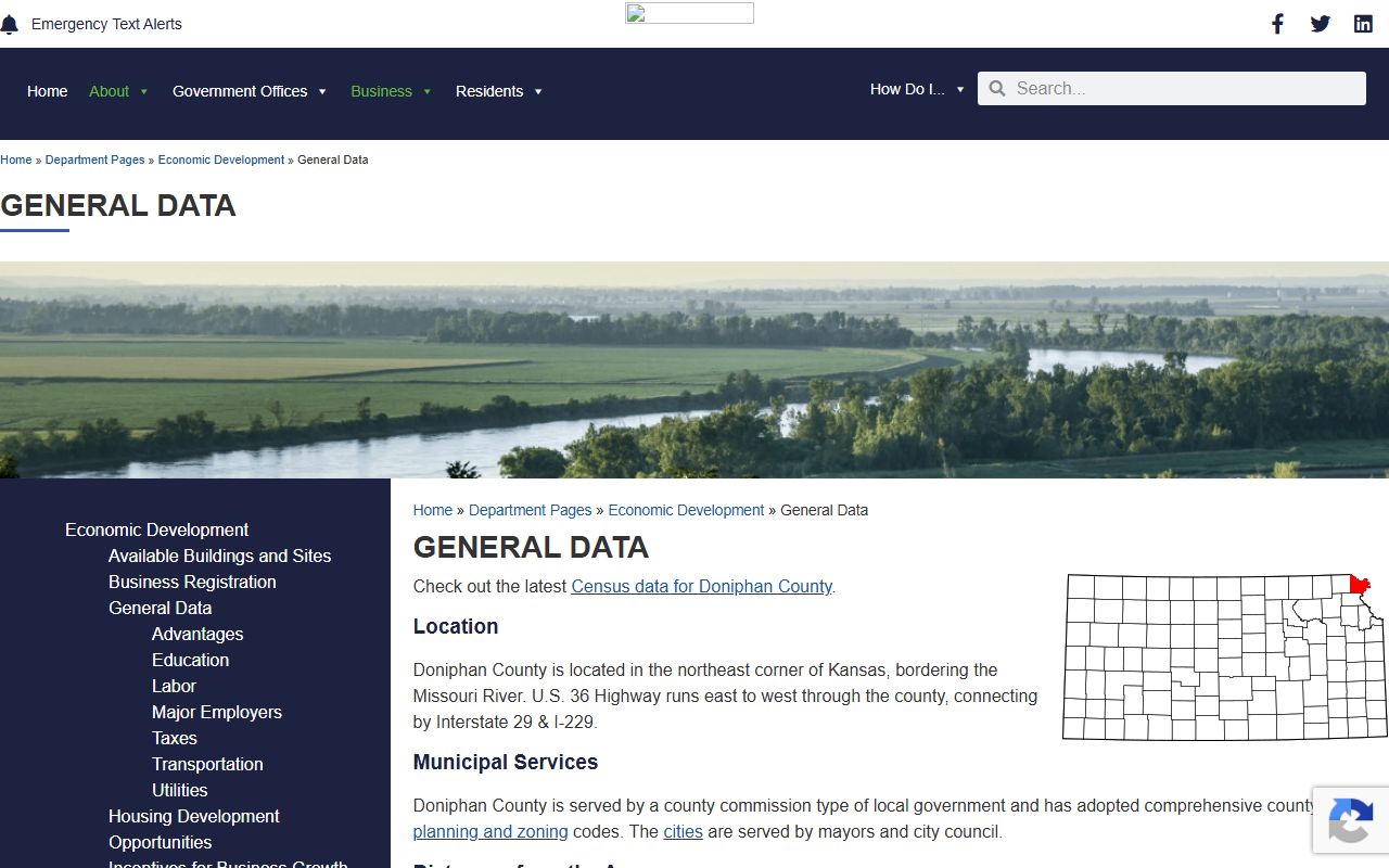 Doniphan County court records location and transportation context