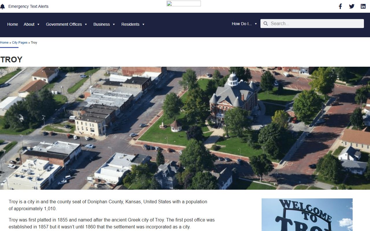 Doniphan County court records Troy county seat